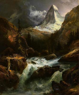 Mountain Stream with Matterhorn by Carl Franz Rudolf Volmar - Auction record, sale price, and art valuation. Compare with similar artists and explore comparable artworks.