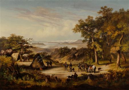 Perry's Expedition at Hakodate, 1856