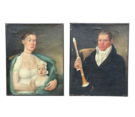 Pair of Portraits: Charles and Rebecca Park