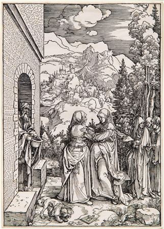 THE VISITATION (BARTSCH 84; MEDER, HOLLSTEIN 196; SCHOCH/MENDE/SCHERBAUM 174)