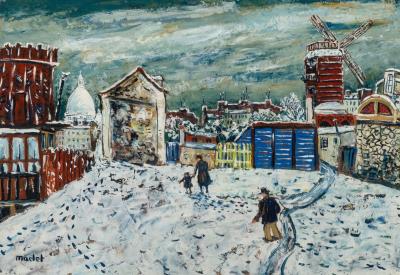 Moulin de la Galette dans la neige