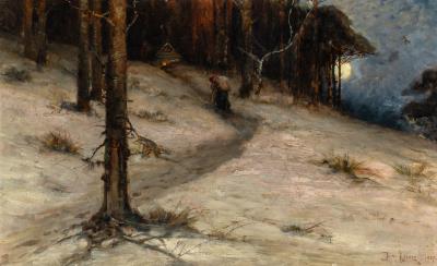 Gatherer Returning Home in Moonlight, 1907