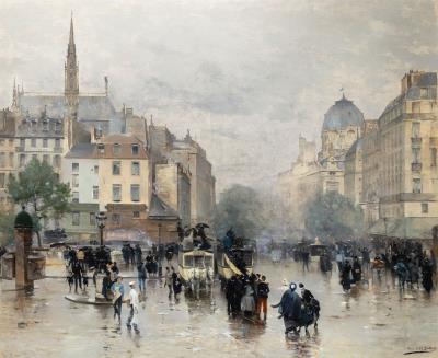 Apres l'Averse (Le Boulevard du Palais)
