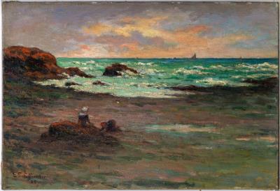 Un Coin de Plage à Concarneau, 1887