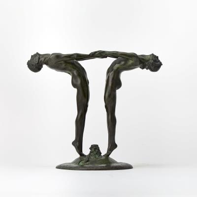 Bacchante Flower Holder by Maude Sherwood Jewett - Auction record, sale price, and art valuation. Compare with similar artists and explore comparable artworks.