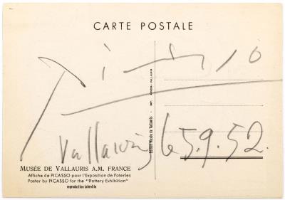Autographed Postcard, 1952