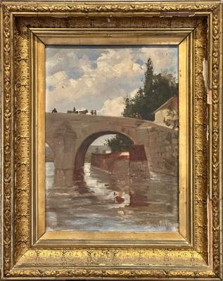 The Bridge at Isle Adam, France