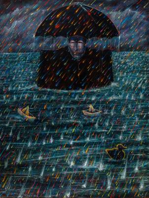 Mago de la Lluvia Inundado-Dado, 1987