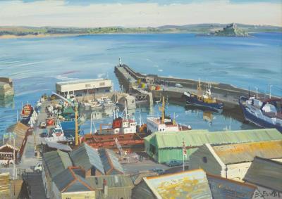 Penzance Dock by Bernard Evans - Auction record, sale price, and art valuation. Compare with similar artists and explore comparable artworks.