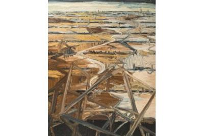 Sample artwork by Phil Whiting (Born 1948), known for landscape painting, history, industrial and human conflict subjects - View similar artists and auction records