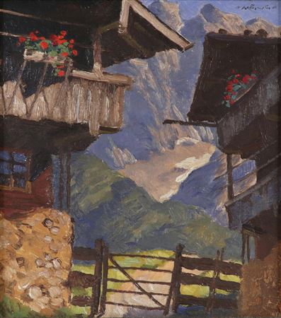 Sample artwork by Josef Meng (1887 - 1974), known for painting - View similar artists and auction records