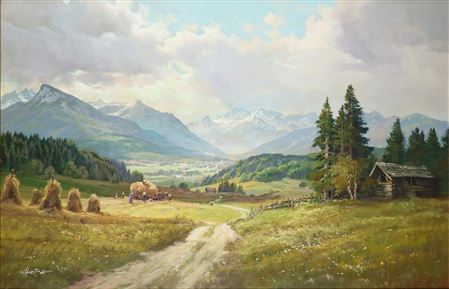 Sommertag mit Heuernte im Berchtesgadener Land