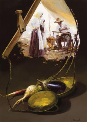 Sample artwork by Conrado Meseguer Munoz (1946 - 2017), known for paintings - View similar artists and auction records