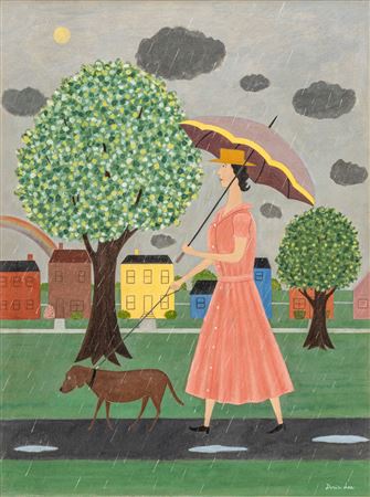 Afternoon Stroll by Doris Emrick Lee - Auction record, sale price, and art valuation. Compare with similar artists and explore comparable artworks.