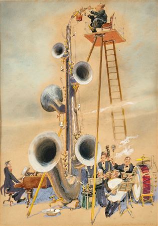 Elektro-Mammuth-Saxophon oder Auf der Höhe der Zeit