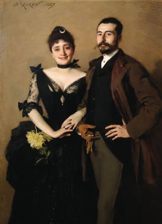 Portrait of Zoё Lucie Betty de Rothschild (1863–1916) and Léon Lambert (1851–1919) by Charles Alexandre Giron - Auction record, sale price, and art valuation. Compare with similar artists and explore comparable artworks.