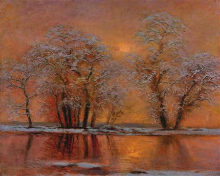 The Golden Hour by Laszlo Mednyanszky - Auction record, sale price, and art valuation. Compare with similar artists and explore comparable artworks.