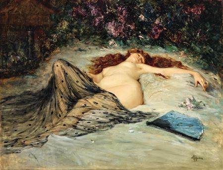 Reclining Nude by Louis Appian - Auction record, sale price, and art valuation. Compare with similar artists and explore comparable artworks.