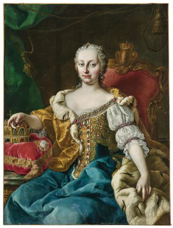Portrait of Maria Theresia (1717–1780), three-quarter-length, as Queen of Hungary