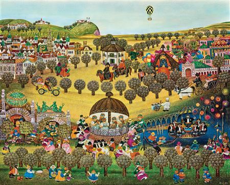 Sample artwork by Gottfried Kumpf (Born 1930), known for painting and sculpture - View similar artists and auction records