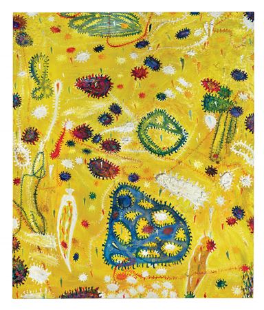 Sample artwork by Gunter Damisch (1958 - 2016), known for modernist painting and sculpture, musician - View similar artists and auction records