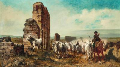 Cattle Herd in the Roman Campagna