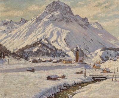 Lech at Arlberg, Winter Landscape