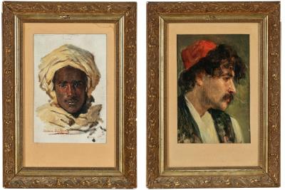 Head of an Arab; Portrait of a Southeast European