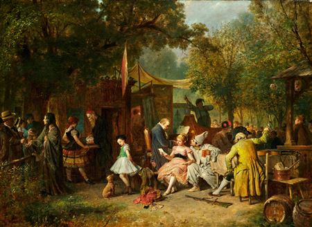 An Artist Group in the Vienna Volksprater by Rudolf Hausleithner - Auction record, sale price, and art valuation. Compare with similar artists and explore comparable artworks.