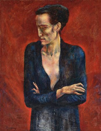 Self-portrait by Theo Glinz - Auction record, sale price, and art valuation. Compare with similar artists and explore comparable artworks.