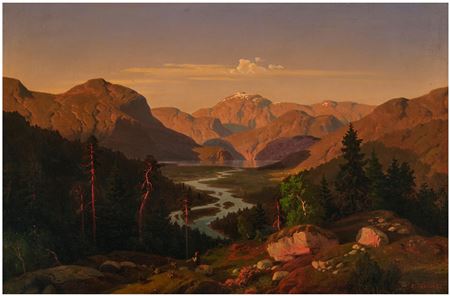 Landschaft aus Hallingdal/Norwegen
