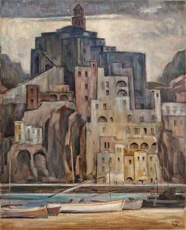 Town on the ligurian coast