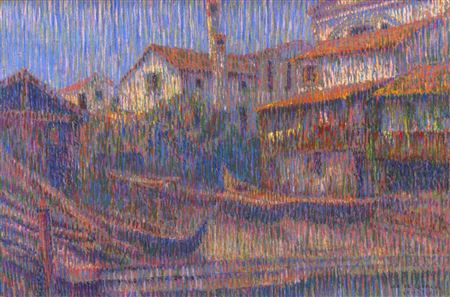 Venice (1919) - Verso: Dunes and sea
