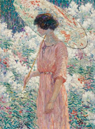 In the flower garden (1920)