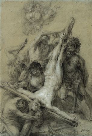 The crucifixion of Peter