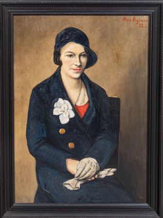 Woman with white gloves, 1932 by Marc Aynard - Auction record, sale price, and art valuation. Compare with similar artists and explore comparable artworks.