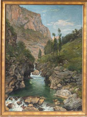 The torrent and gorges of La Bourne. Vercors by Louis Vagnat - Auction record, sale price, and art valuation. Compare with similar artists and explore comparable artworks.