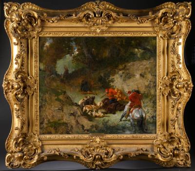 Hunting under Charles IX, episode from "La Reine Margot" by Alexandre Dumas