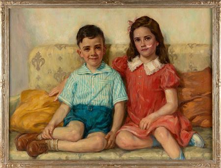 Portrait of two children