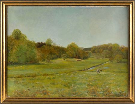 Lone figure in a field