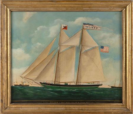 "Schr. Citizen of Baltimore Oscar W. Frank Master".