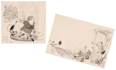 Two magazine illustrations