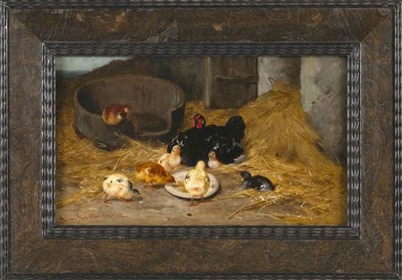 Baby chicks and hen.