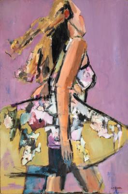 Running Girl in Florals