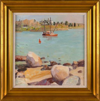 Quiet harbor, springtime