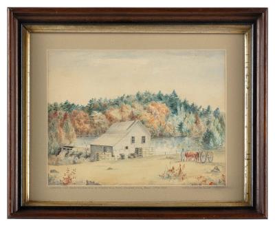 Leavitts Ship Block and Box Mill at Shingle Mill Pond Hingham, Mass, Built Circa 1800