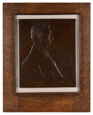 Portrait plaque of Abraham Lincoln
