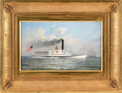 The side-wheeler Mayflower of the Nantasket Beach
