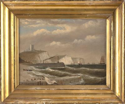 Dover Pier England, a view of the English coast