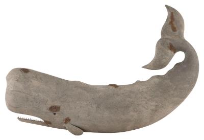 Carved Sperm Whale Plaque